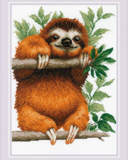 Dovendyr – RIOLIS Broderikit (21 x 30 cm)