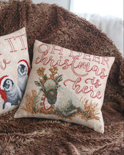 OH DEER Pude – Broderikit (40 x 40 cm)