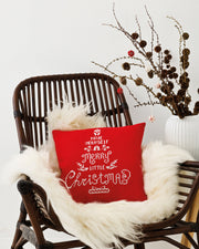 Merry Little Christmas Pude – Broderikit (40 x 40 cm)