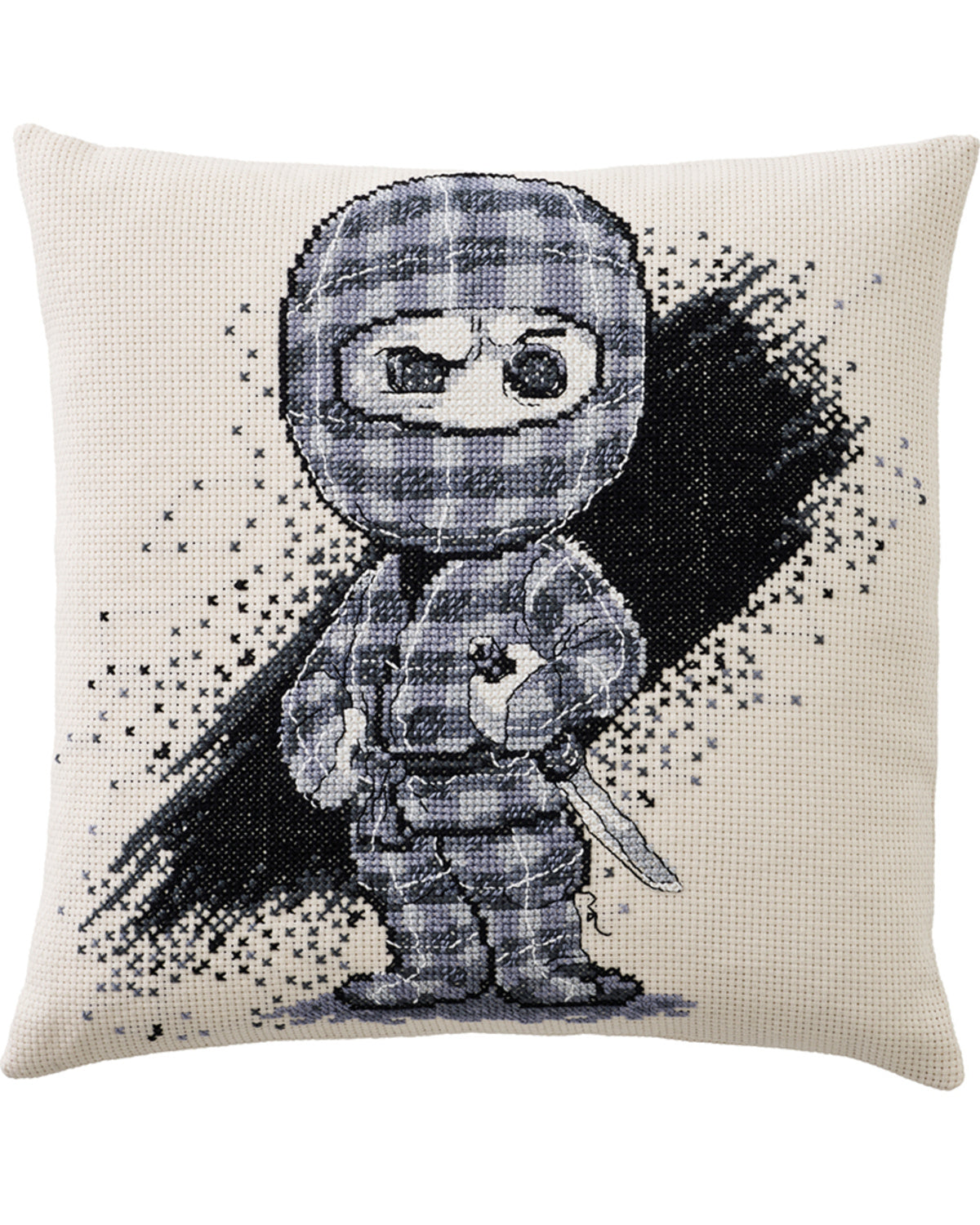 Ternet Ninja Pude - Broderikit (40 x 40 cm)