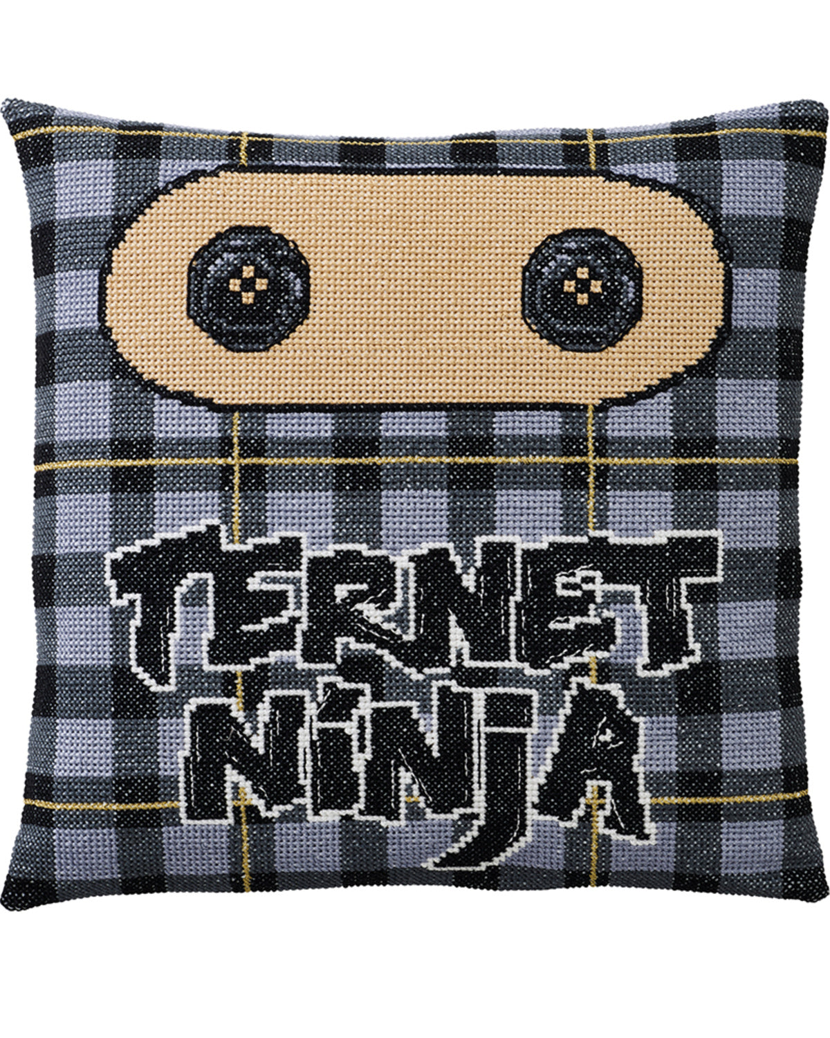 Ternet Ninja Pude - Broderikit (40 x 40 cm)