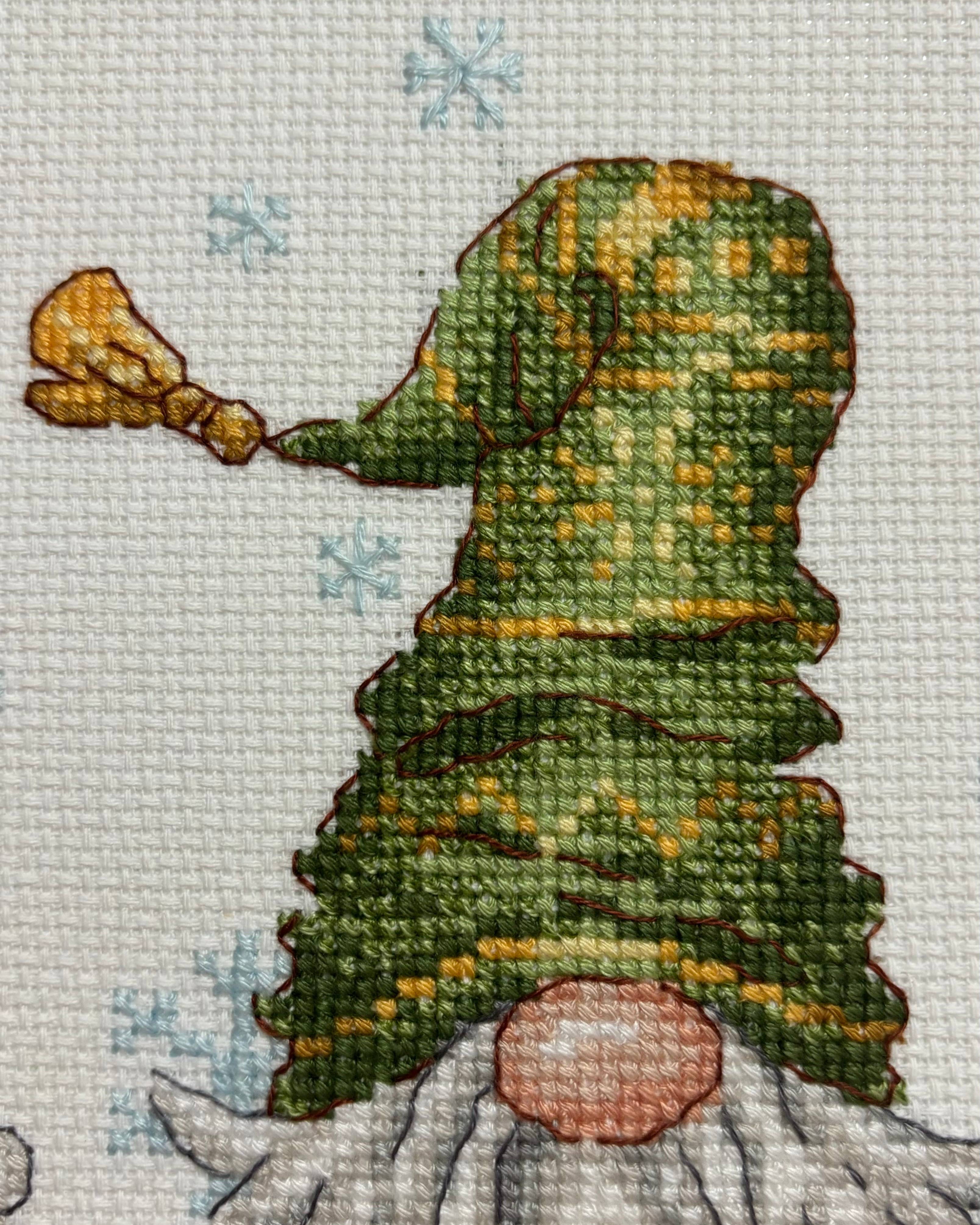 Farverige Nisser – RIOLIS Broderikit (30 x 21 cm)
