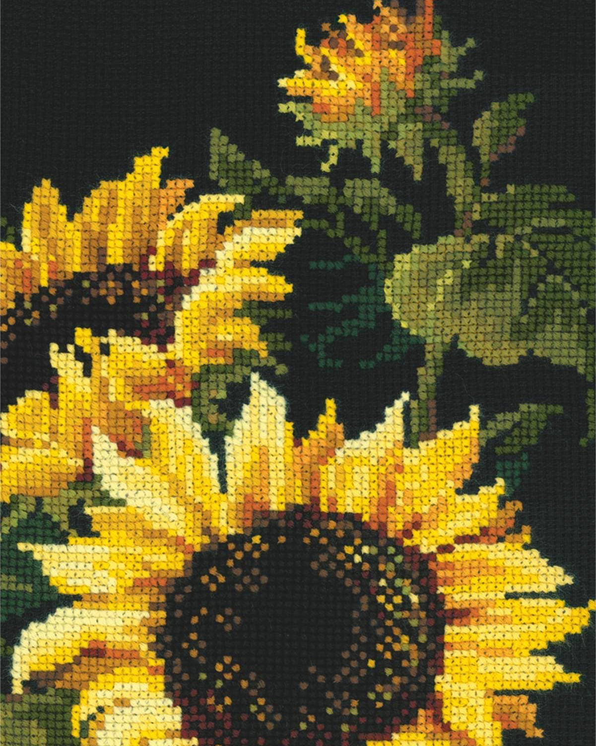Solsikker - RIOLIS Broderikit (25 x 50 cm)