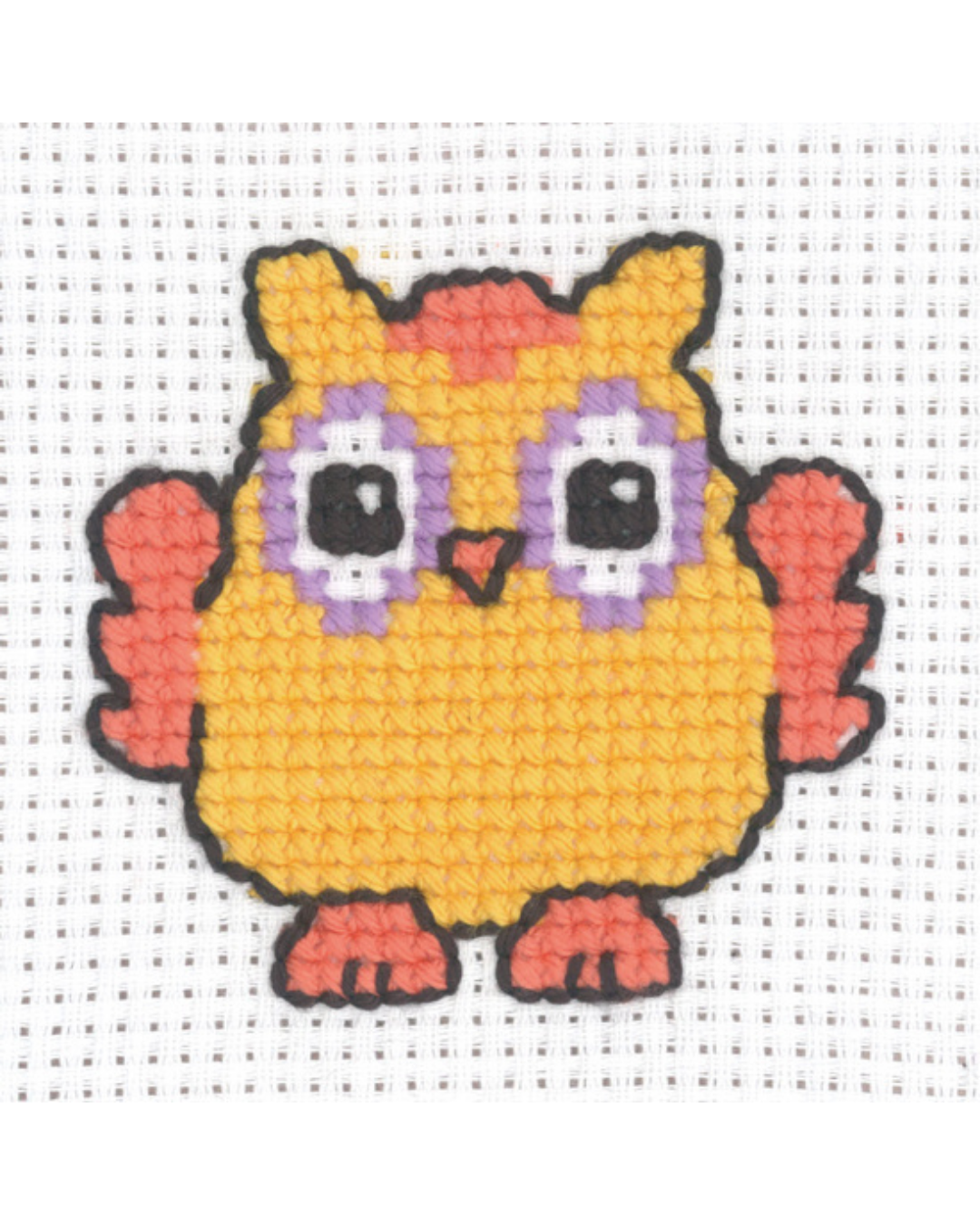 Orange Ugle – Begynderkit (8x8 cm)
