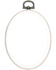 Oval Flexiramme i Plast - Flere farver (7×9 cm)