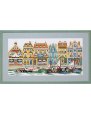 Havnefront - Broderikit (67×38 cm)