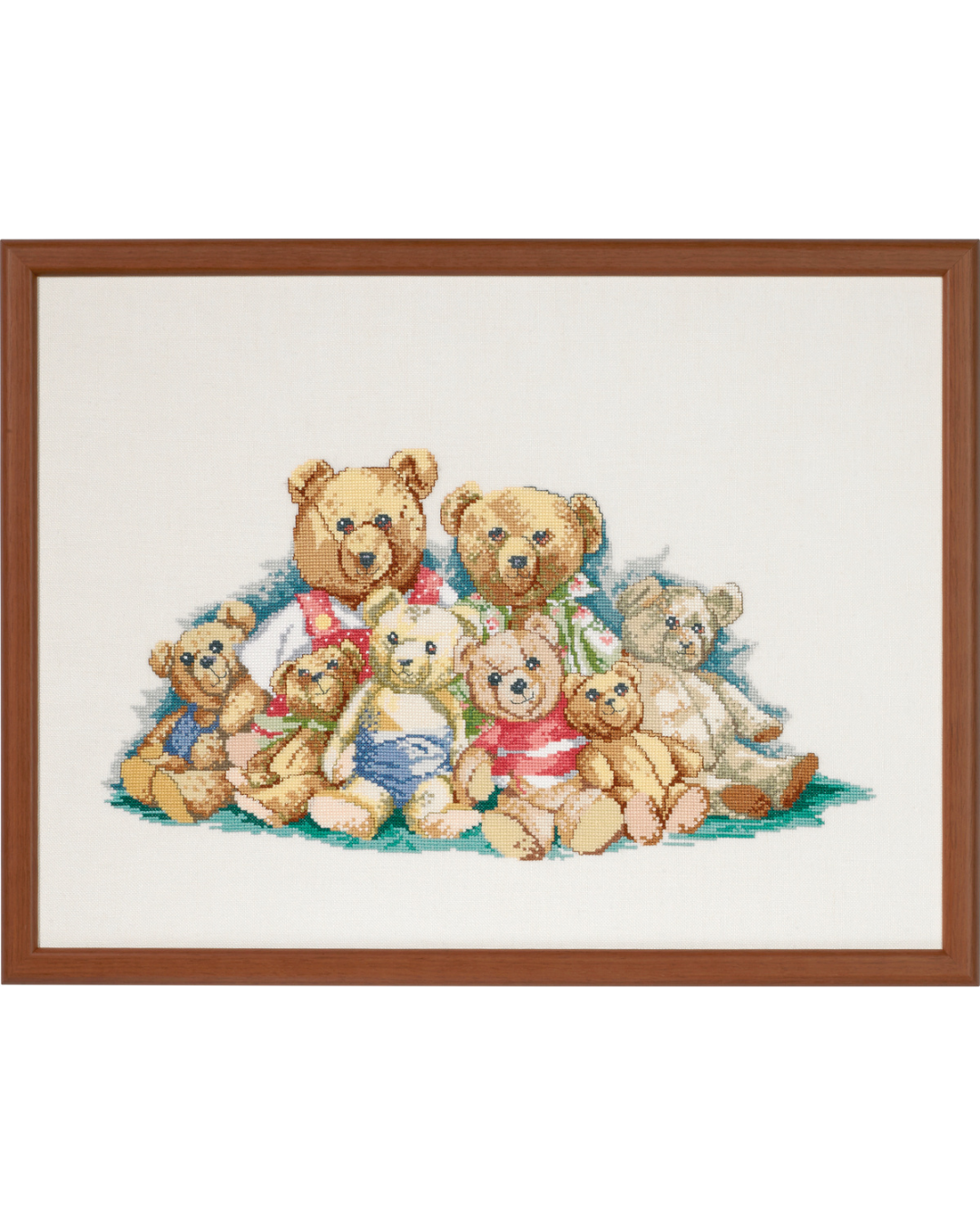 Bamsefamilie - Broderikit (54×40 cm)