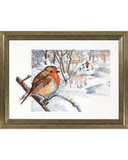 Rødkælk – Broderikit (35x26 cm)