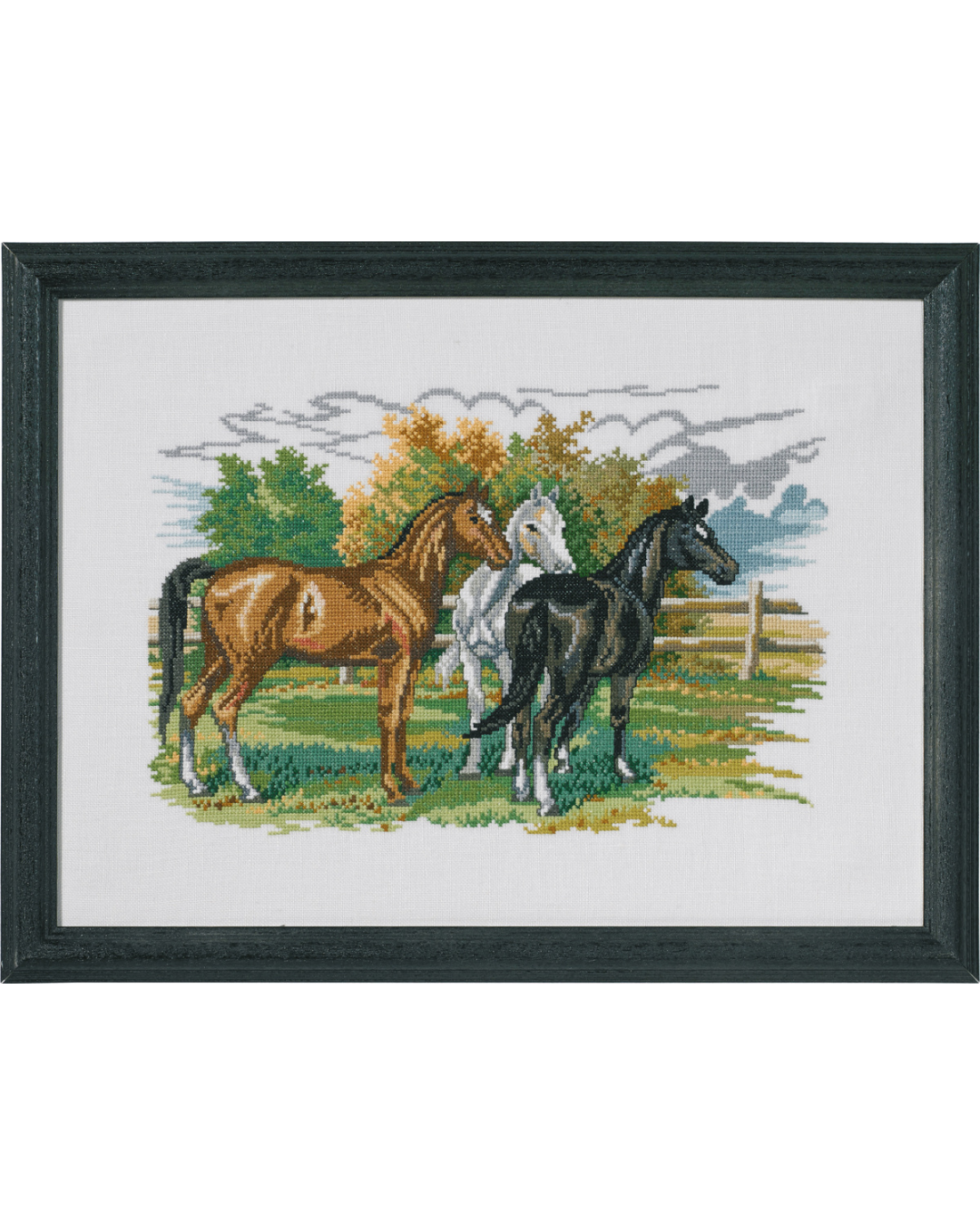 Tre Heste – Broderikit (47x34 cm)