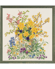 Påskeliljer – Broderikit (49x52 cm)