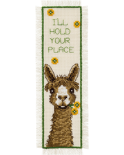 Bogmærke "I'll Hold Your Place" – Broderikit (7x22 cm)