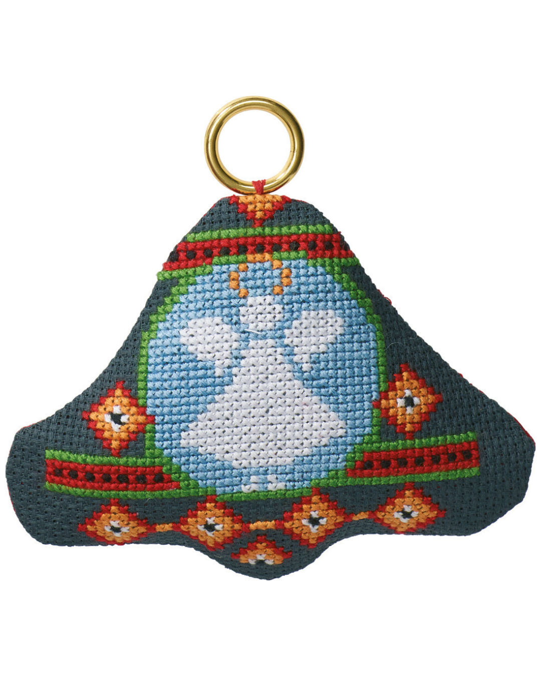 Engel Juleophæng – Broderikit (9×8 cm)