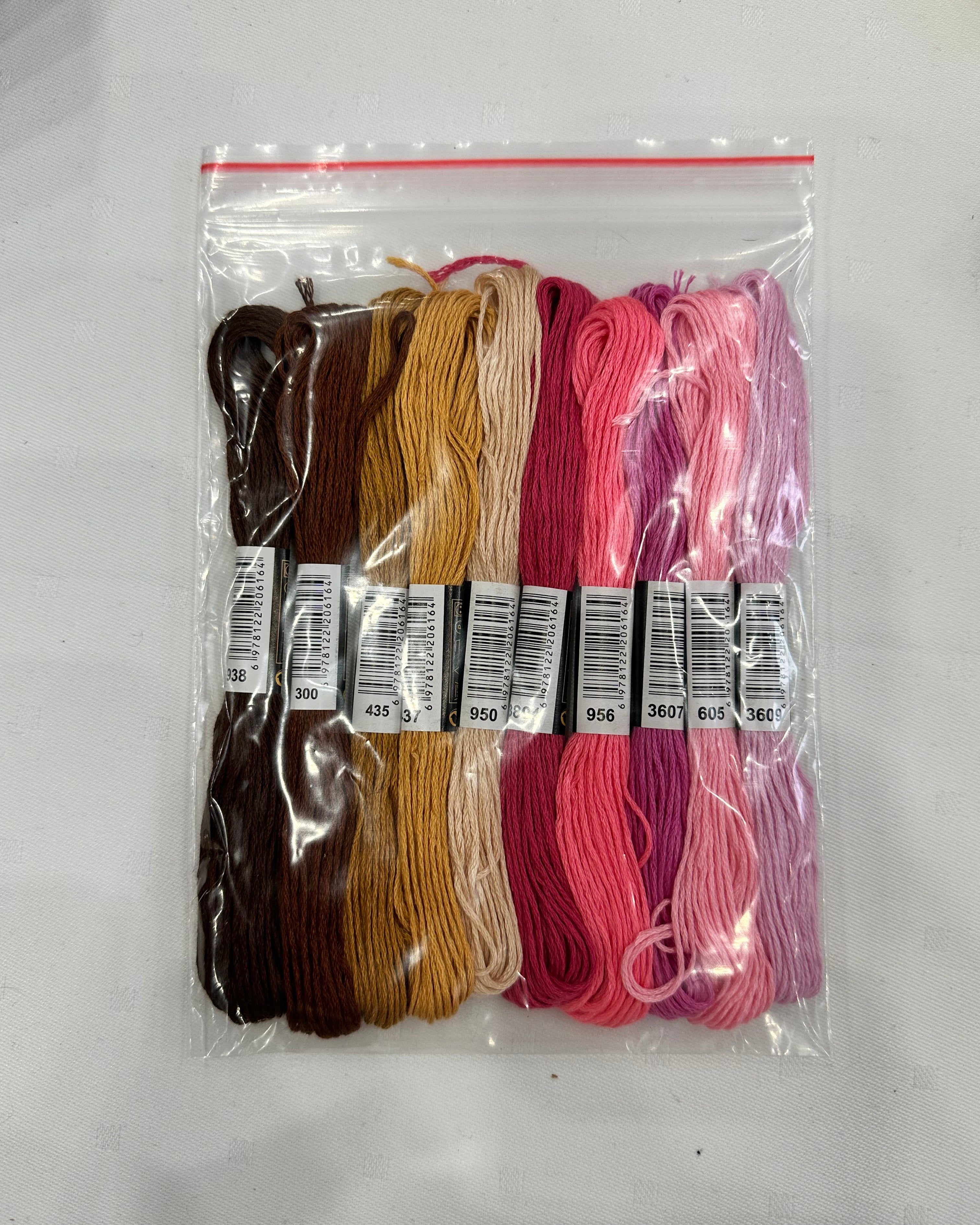 Broderigarn – 10 Dukker Polyester, assorterede farver