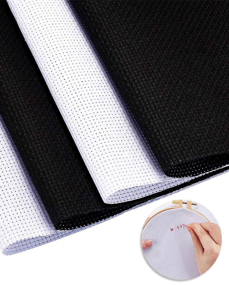 Aida Broderistof 4,3 tr/cm – Hvid (30x45 cm)