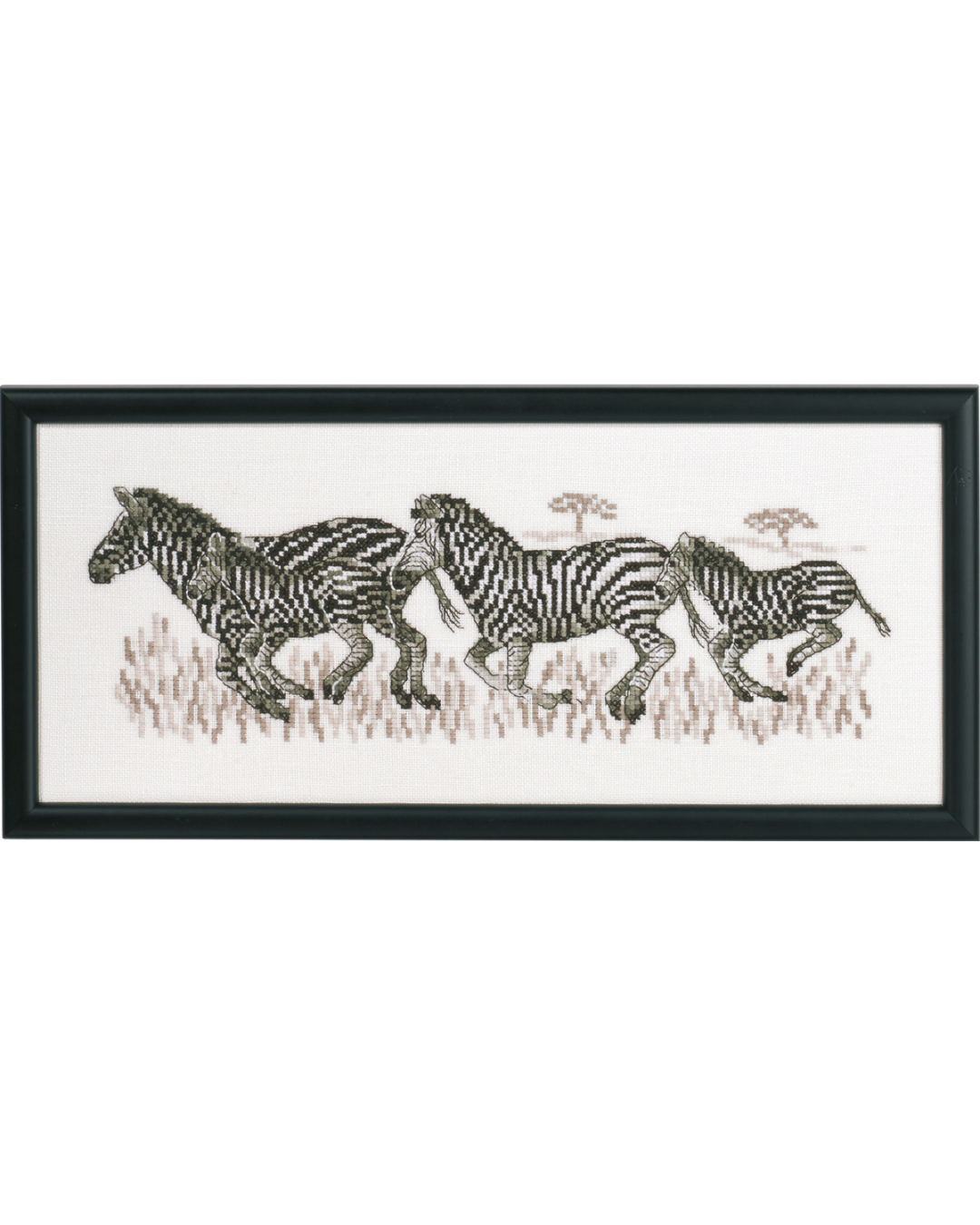 Zebraer – Broderikit (36 x 15 cm)
