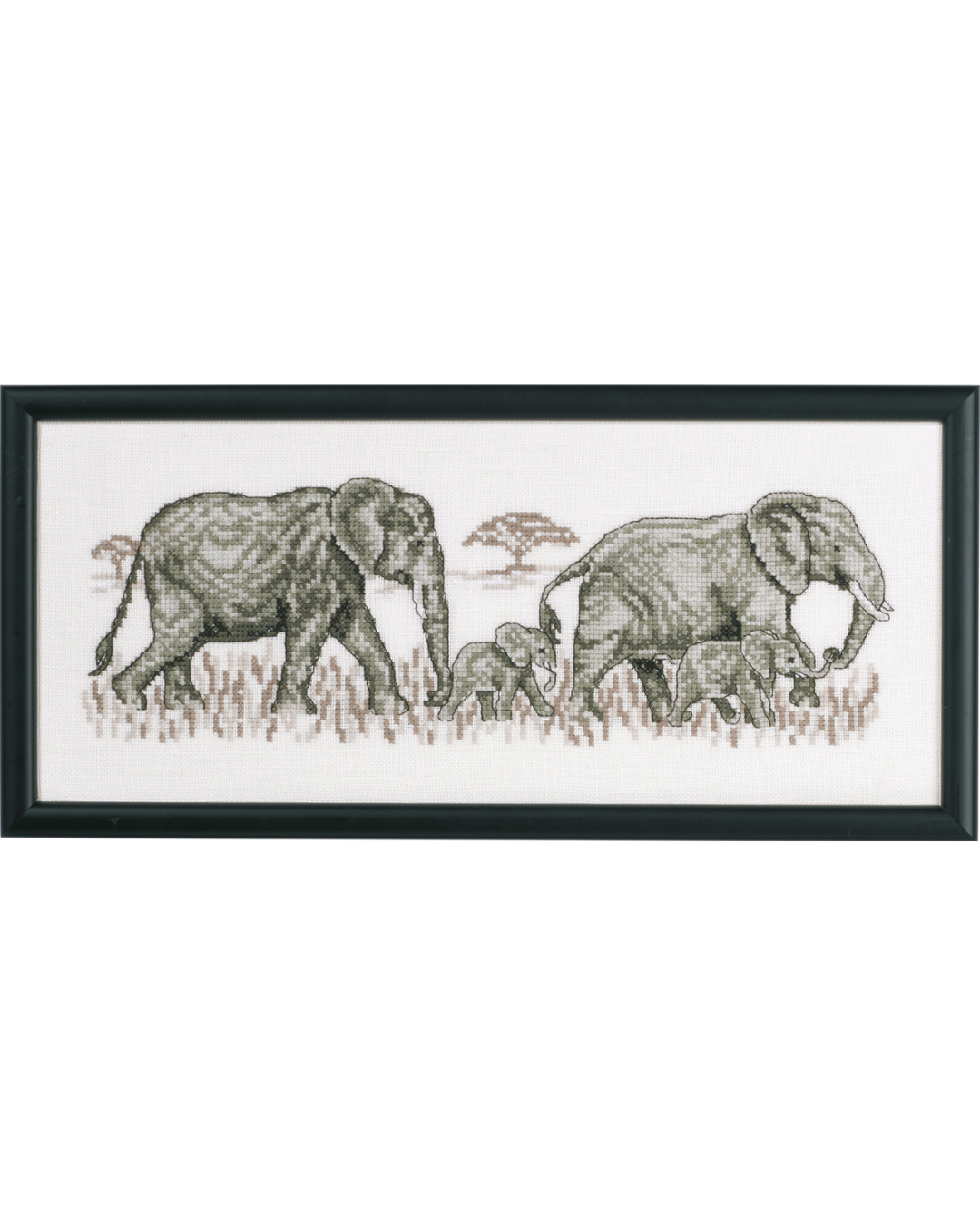 Elefanter – Broderikit (36 x 15 cm)