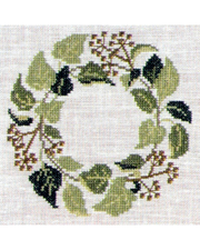 Haandarbejdets Fremme | Vedbend med frugter mellemlægsserviet - Broderikit (15×15 cm)