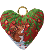 Egern Juleophæng – Broderikit (9×8 cm)