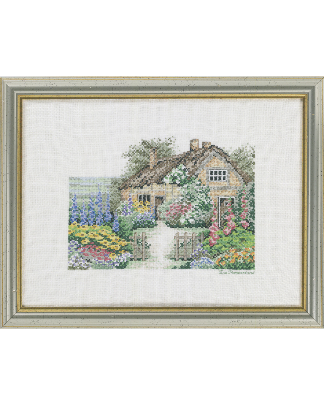 Engelsk cottagehouse – Broderikit (40x30 cm)