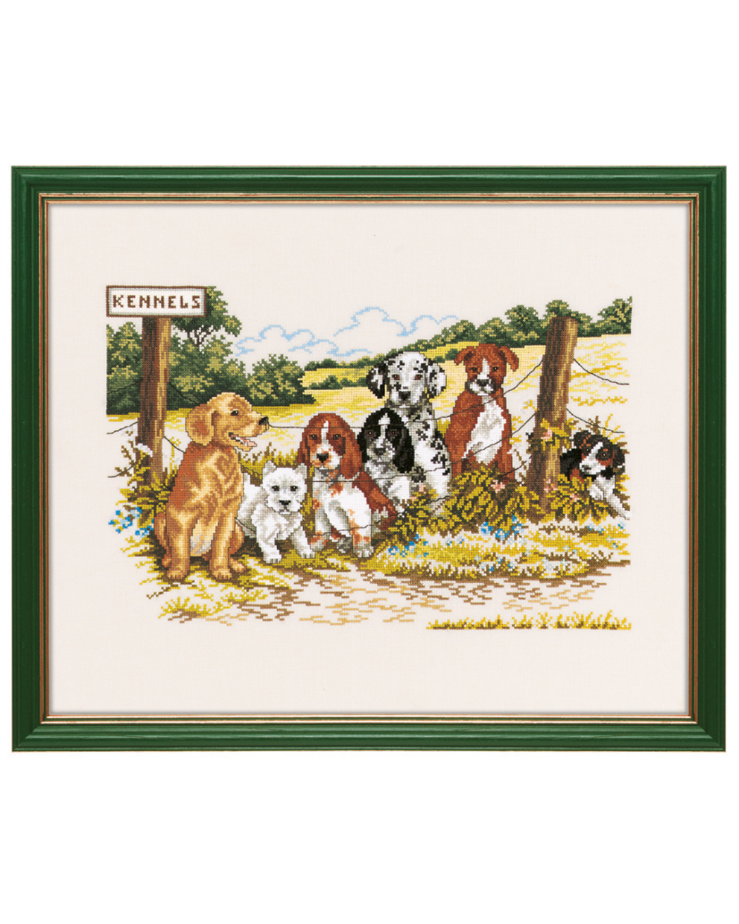 Hundekennel – Broderikit (40x50 cm)