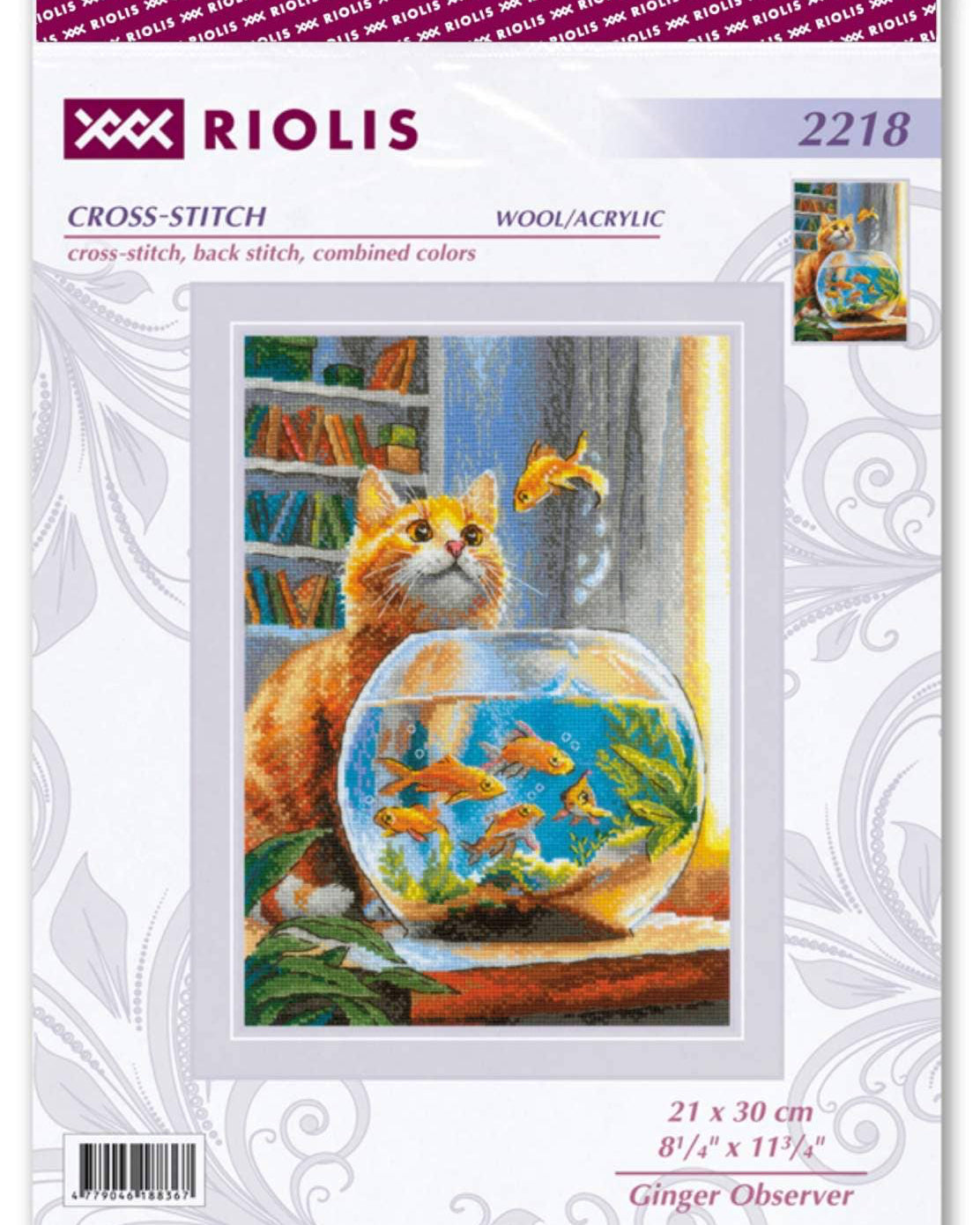 Ginger Observer – RIOLIS Broderikit (21 x 30 cm)