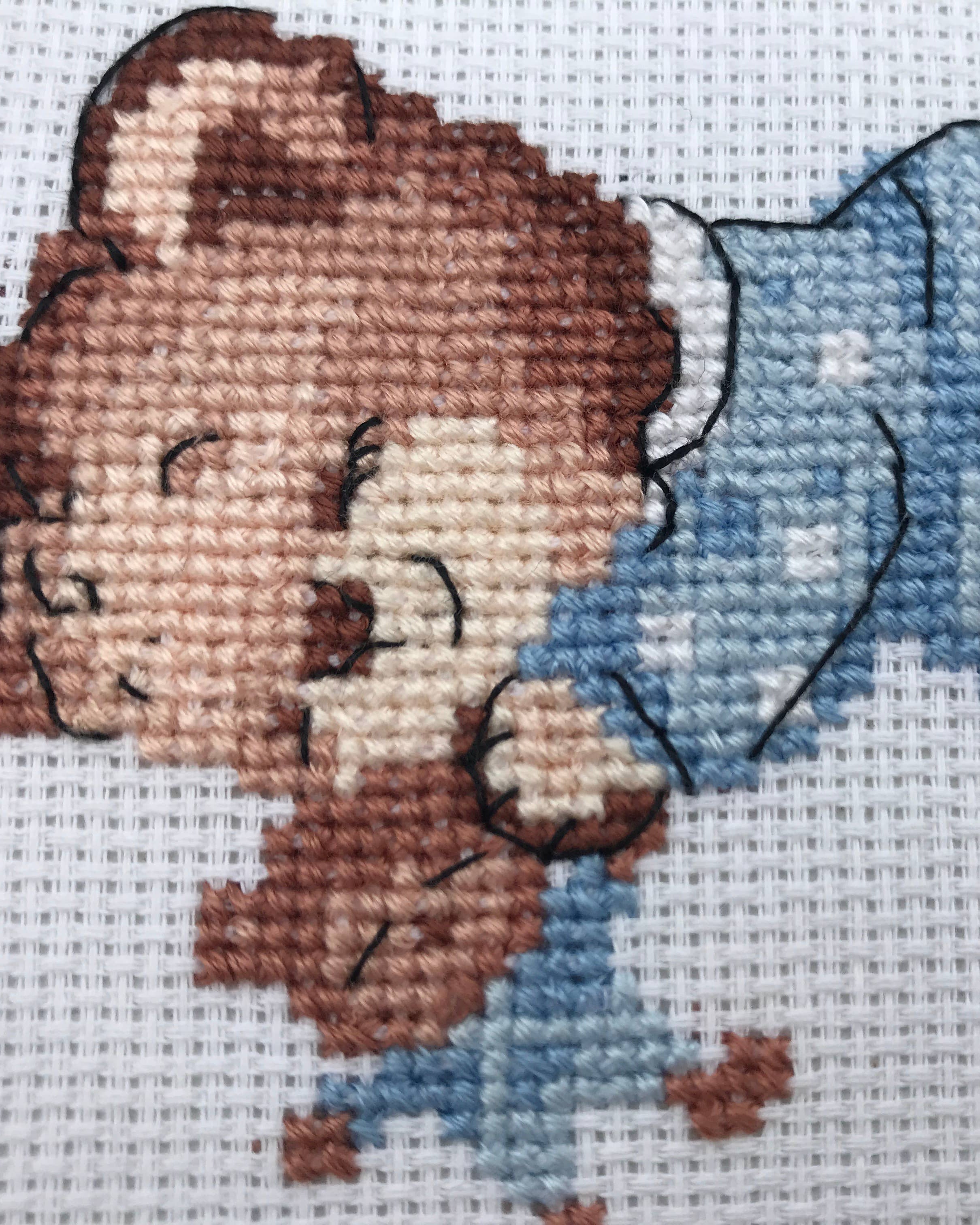 Dreng Fødselsbillede – RIOLIS Broderikit (18x24 cm)