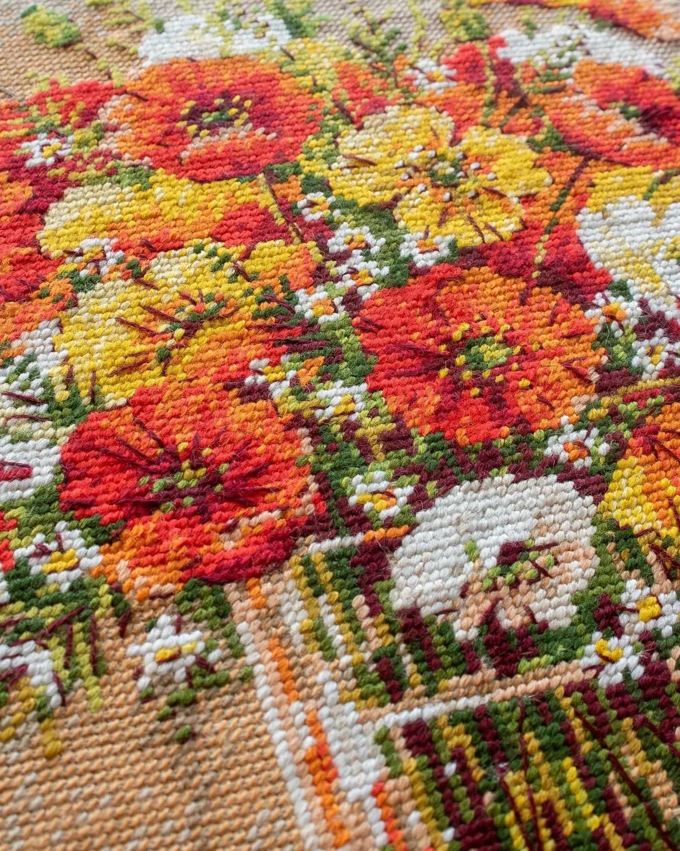 Markvalmuer – RIOLIS Broderikit (24 x 30 cm)