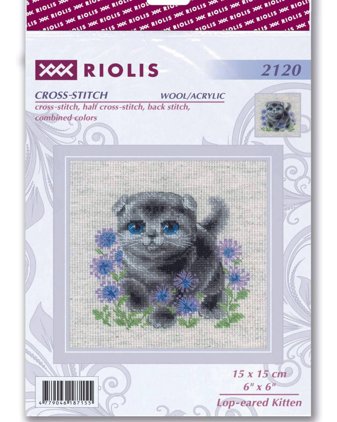Scottish Fold-killing - RIOLIS Broderikit (15 x 15 cm)