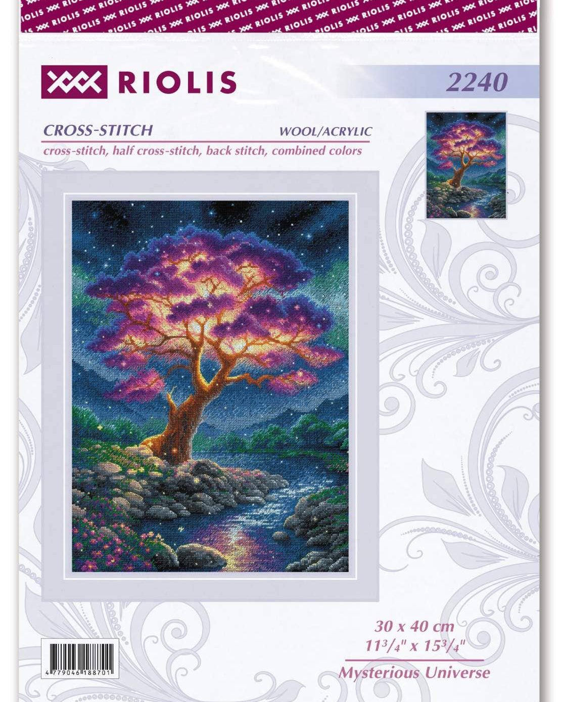 Mystisk Univers – RIOLIS Broderikit (30 x 40 cm)