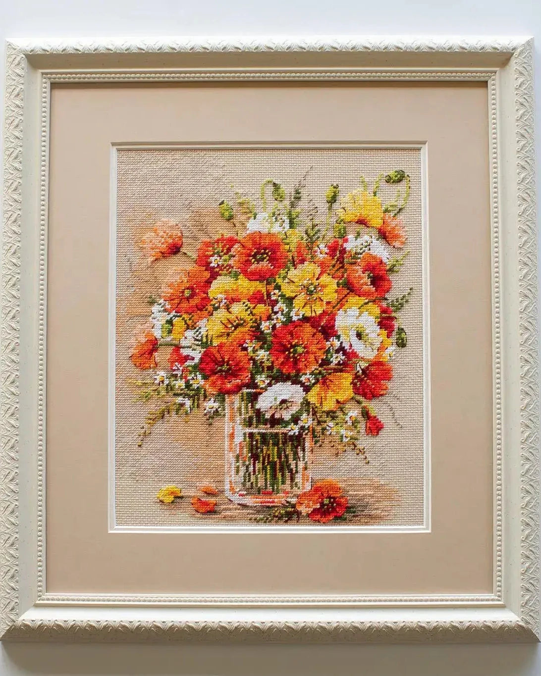 Markvalmuer – RIOLIS Broderikit (24 x 30 cm)