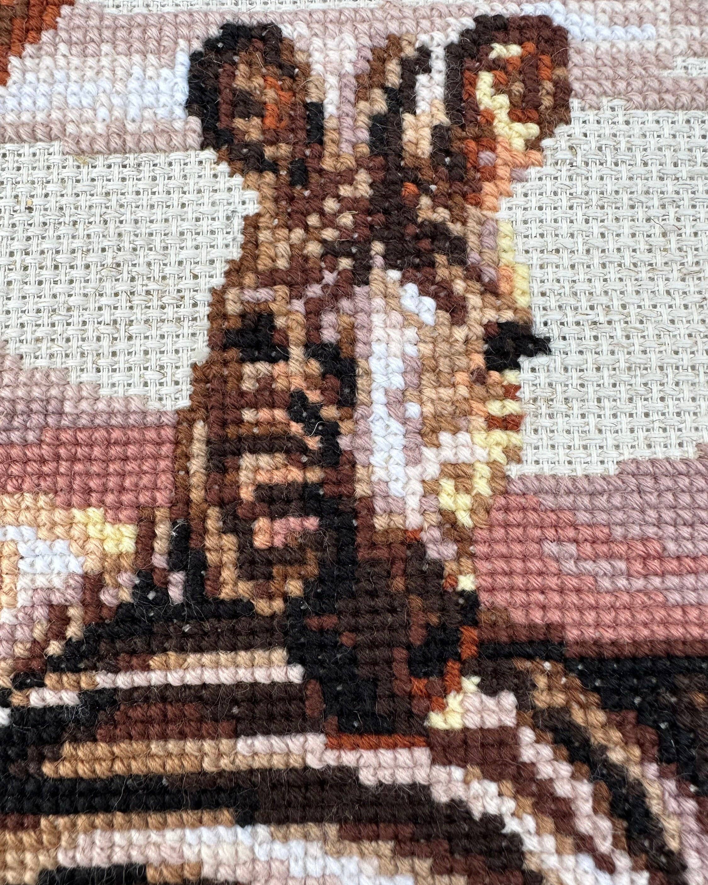 Zebraer i Savannen – RIOLIS Broderikit (40 x 30 cm)