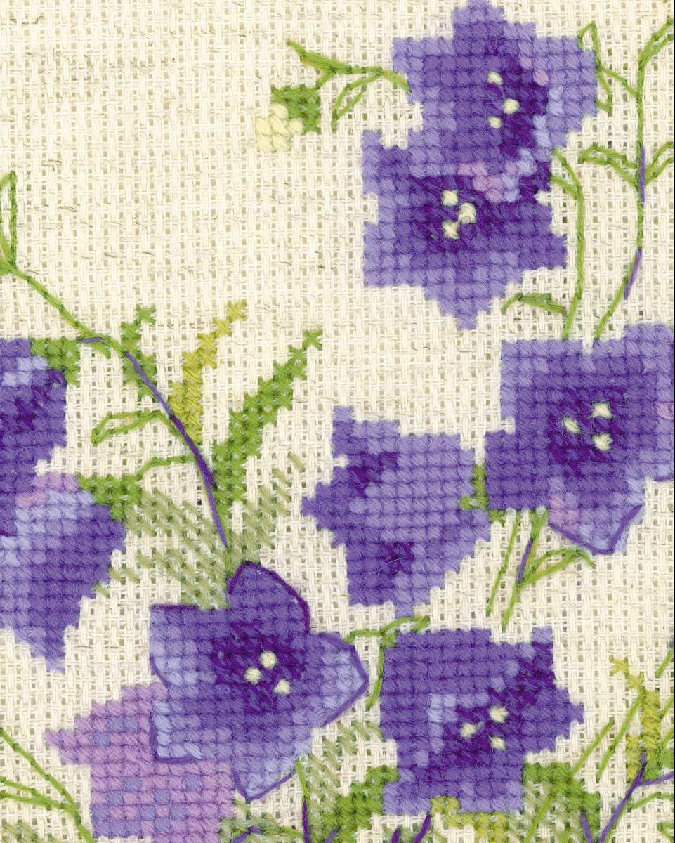 Klokkeblomst - RIOLIS Broderikit (20 x 20 cm)