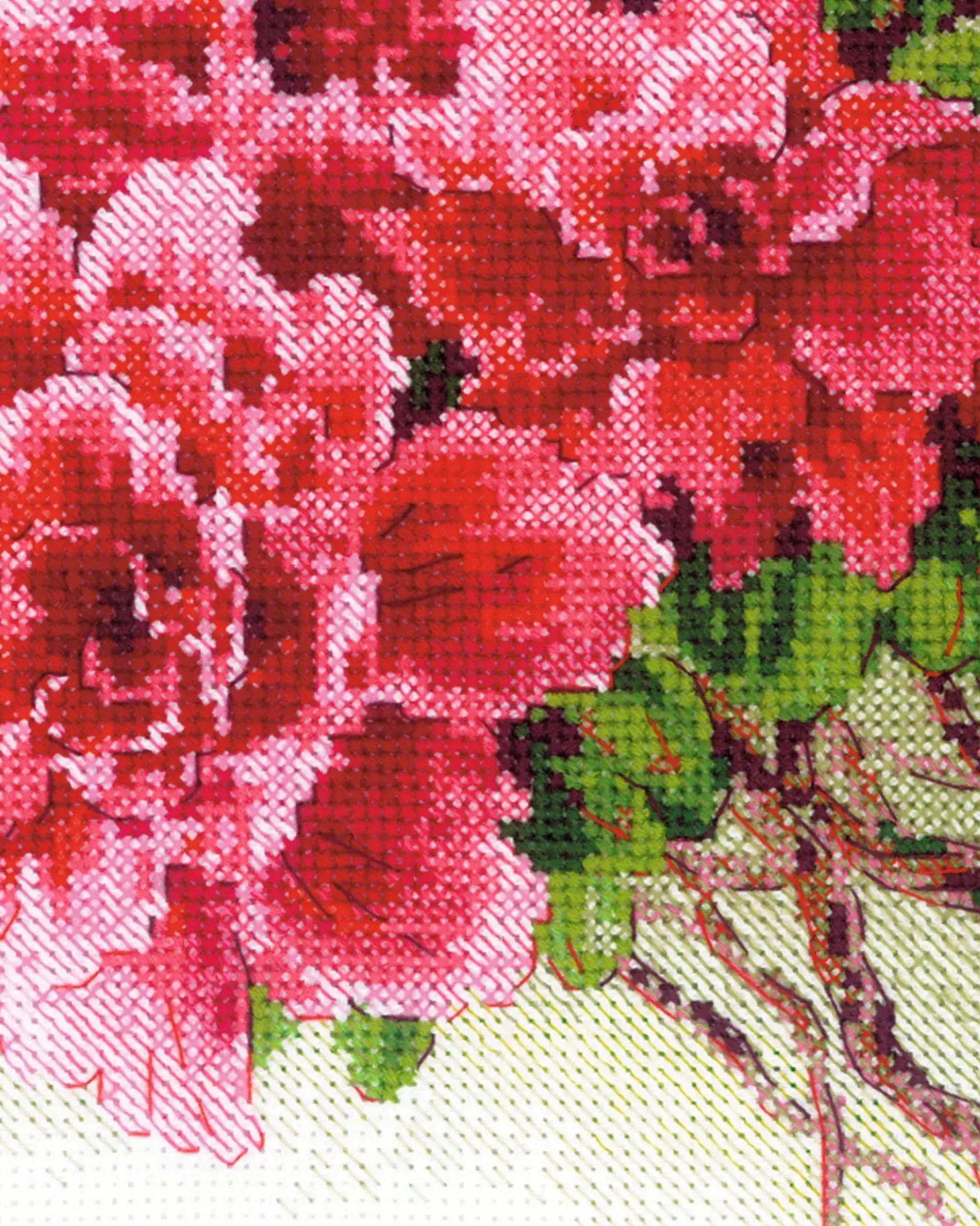 Smukke Azalea – RIOLIS Broderikit (30 x 24 cm)