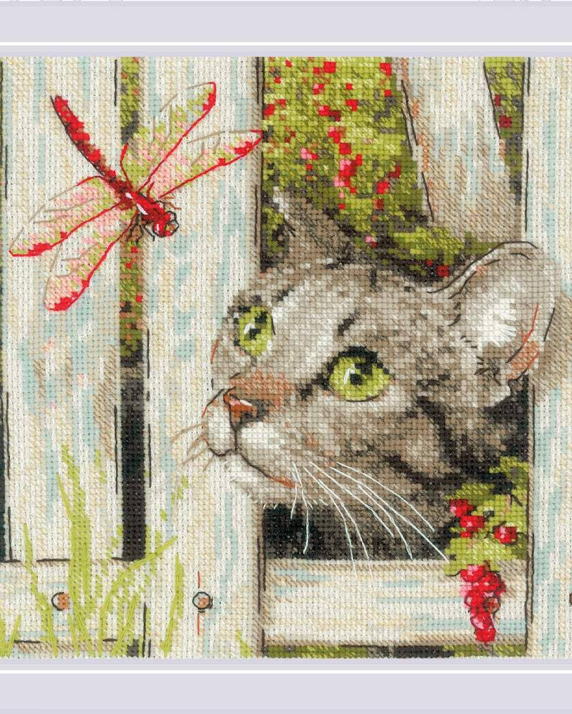 Hvem er du? – RIOLIS Broderikit (20 x 20 cm)