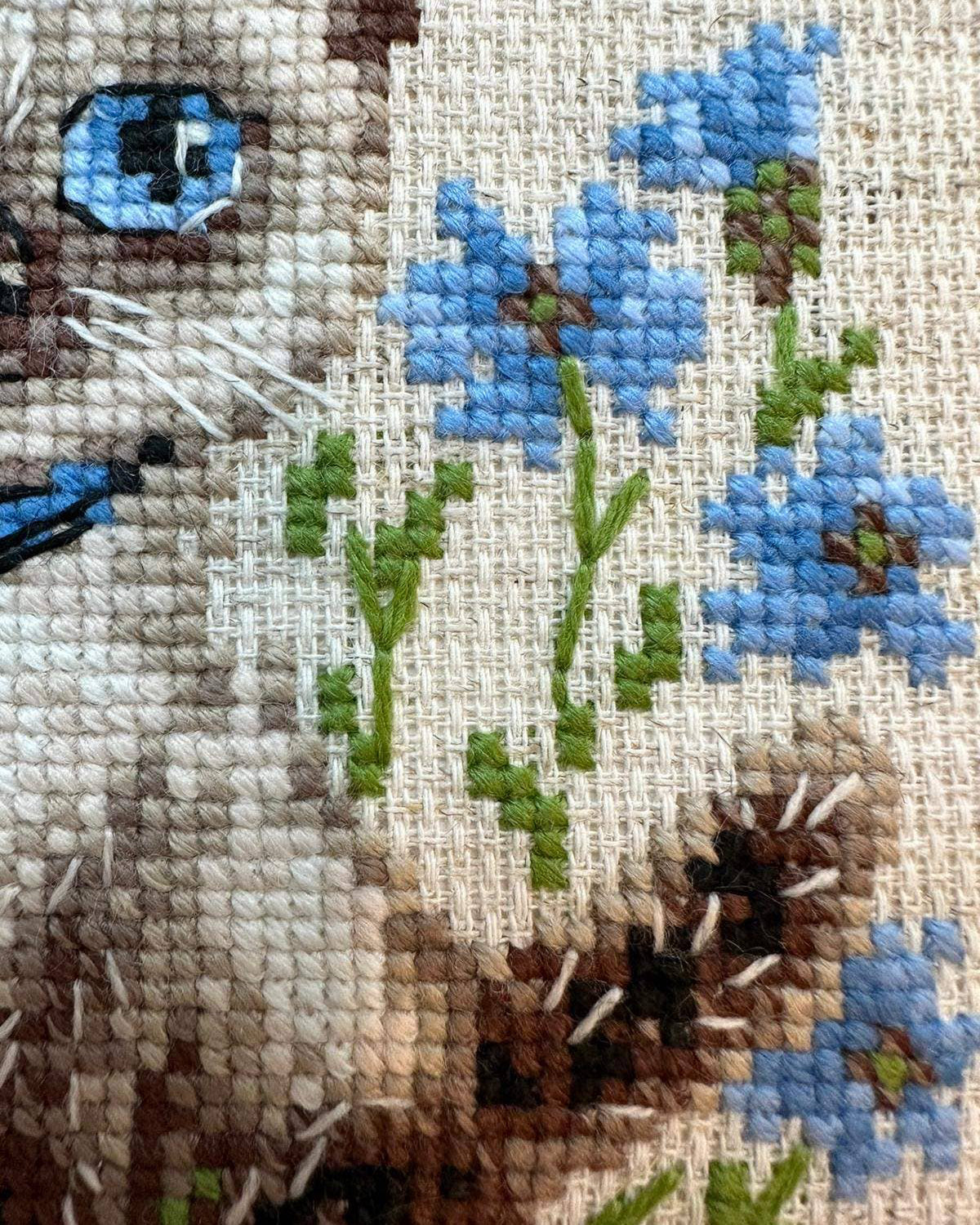 Siamesisk killing - RIOLIS Broderikit (15 x 15 cm)