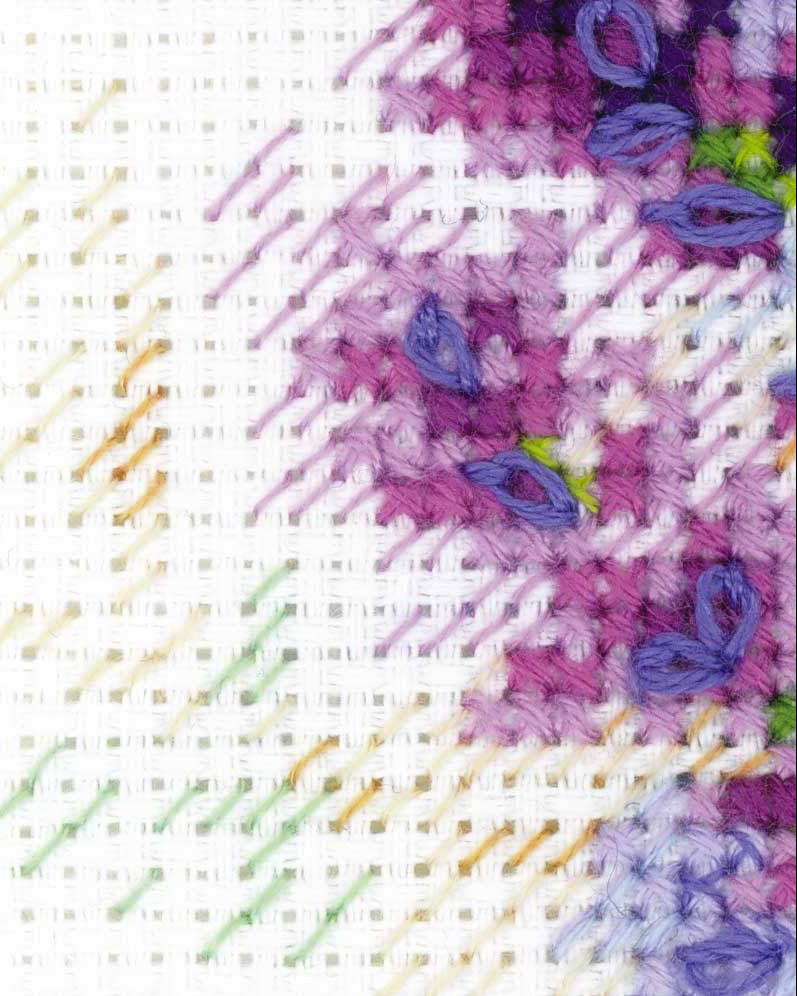 Buket med Lavendel – RIOLIS Broderikit (15 x 18 cm)
