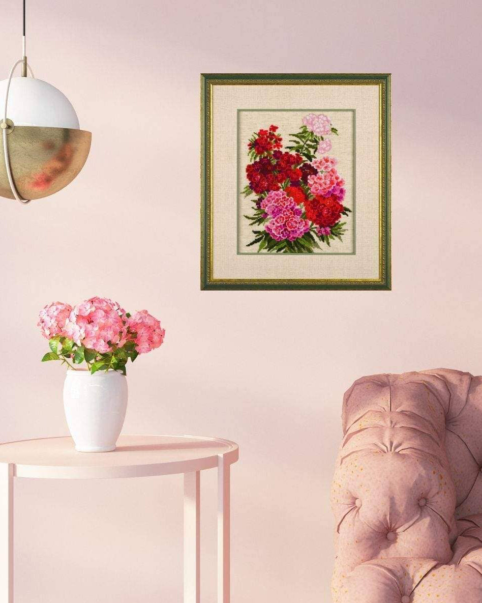 Sweet William – RIOLIS Broderikit (24 x 30 cm)