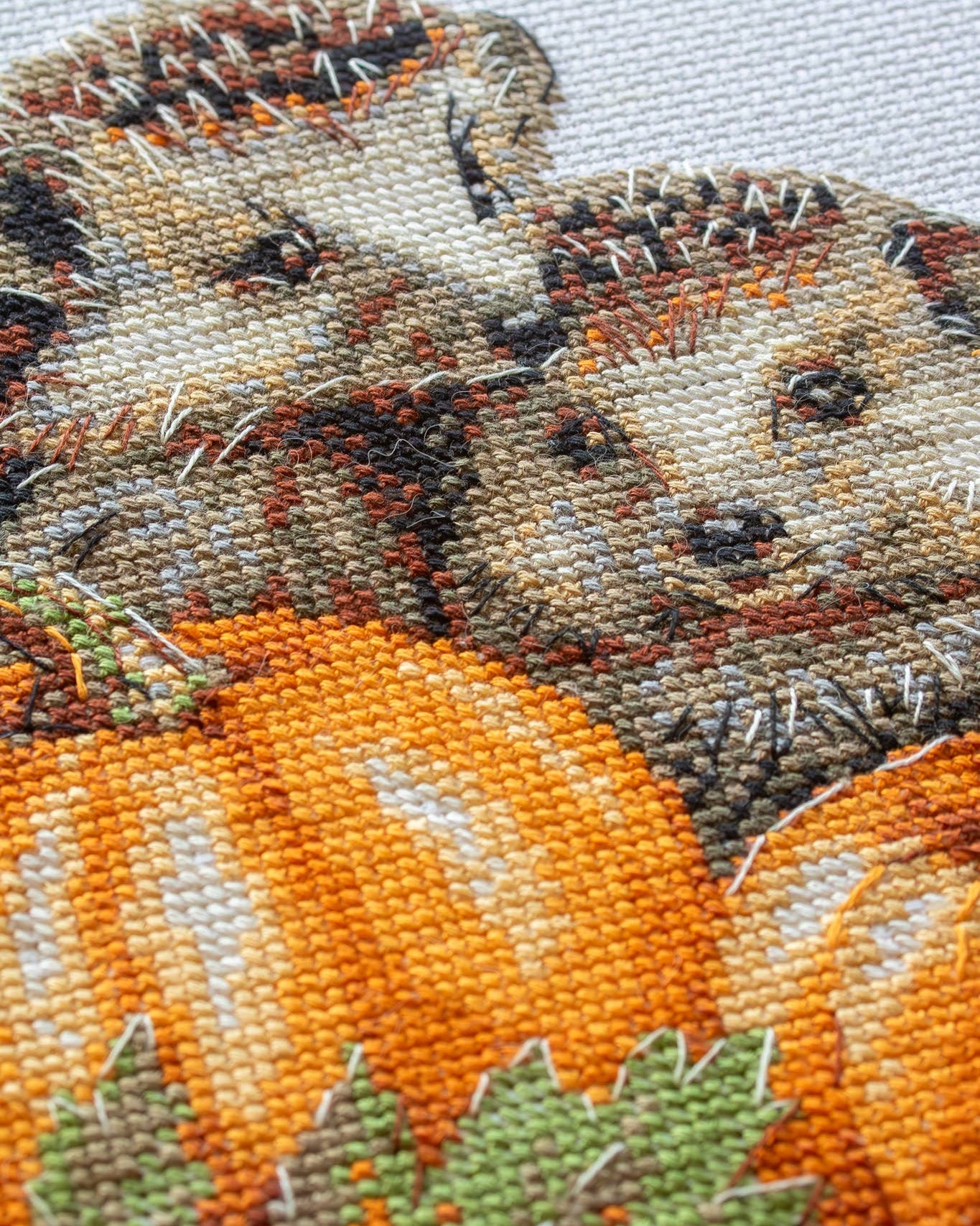 Pindsvin i høsten – AINE Broderikit (20 x 20 cm)