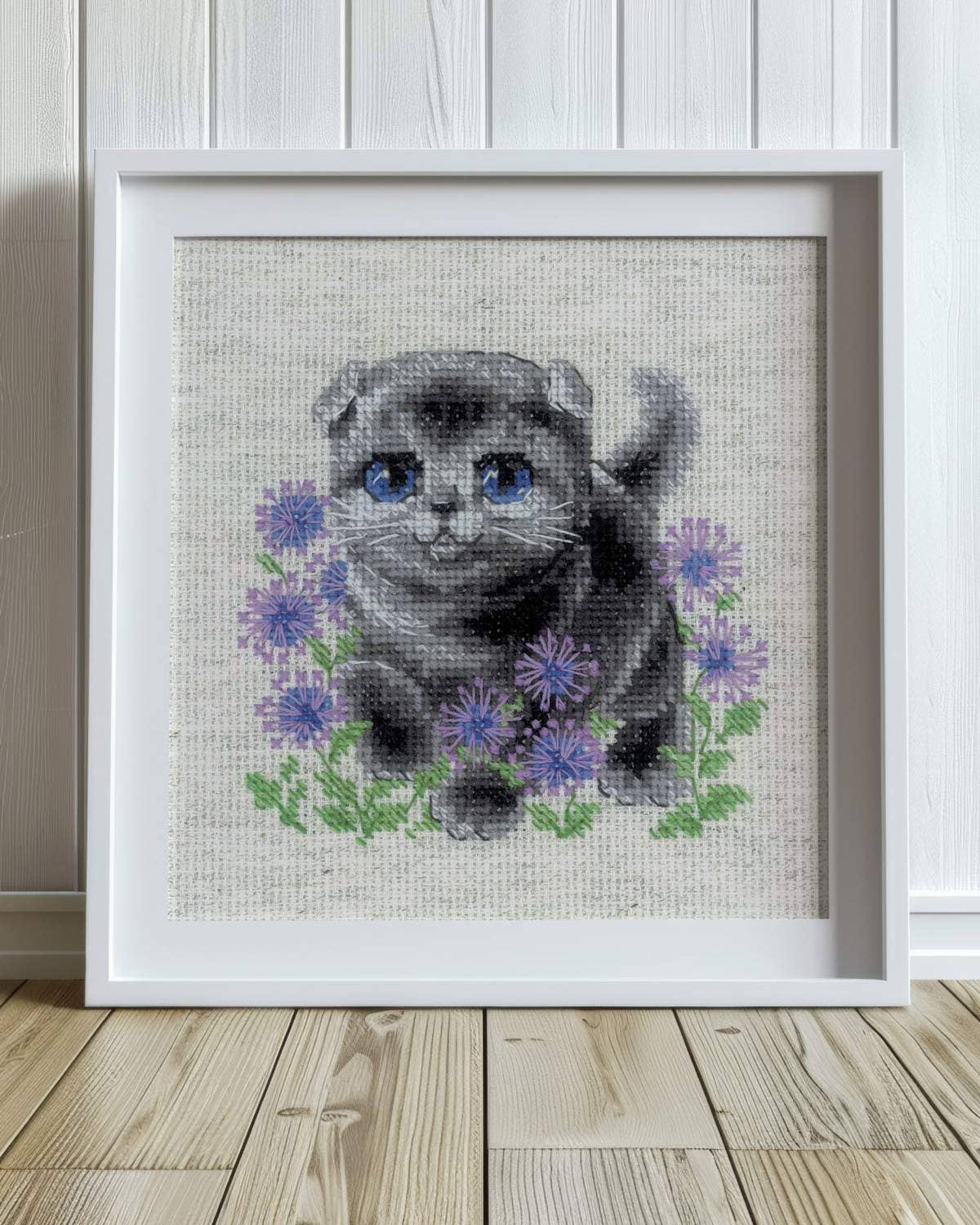 Scottish Fold-killing - RIOLIS Broderikit (15 x 15 cm)