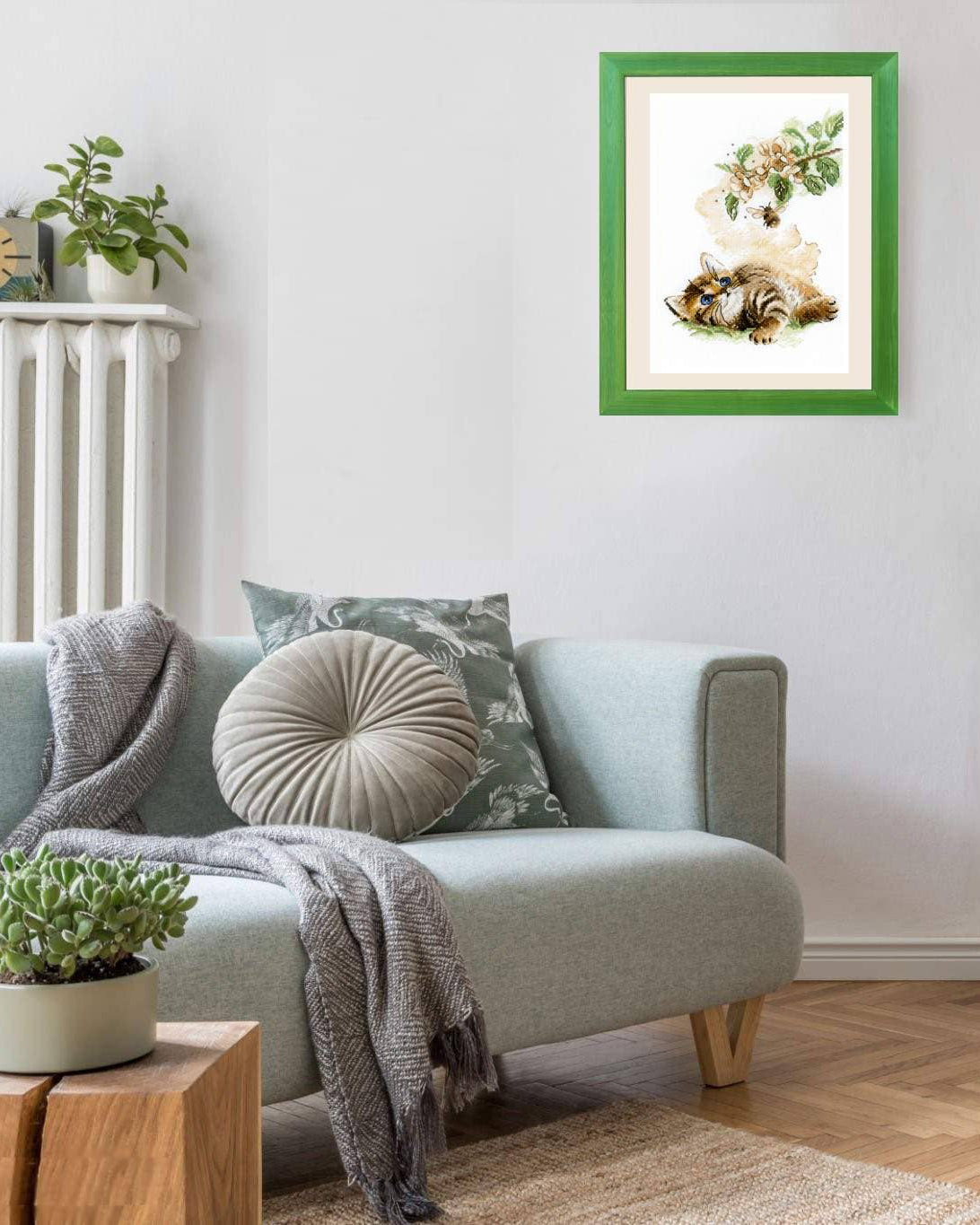 Humlebiens Flugt – RIOLIS Broderikit (21 x 30 cm)