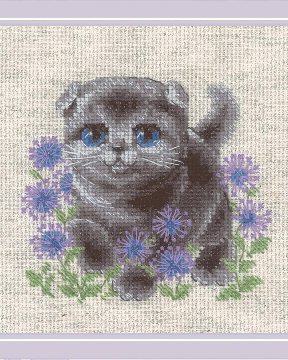 Scottish Fold-killing - RIOLIS Broderikit (15 x 15 cm)