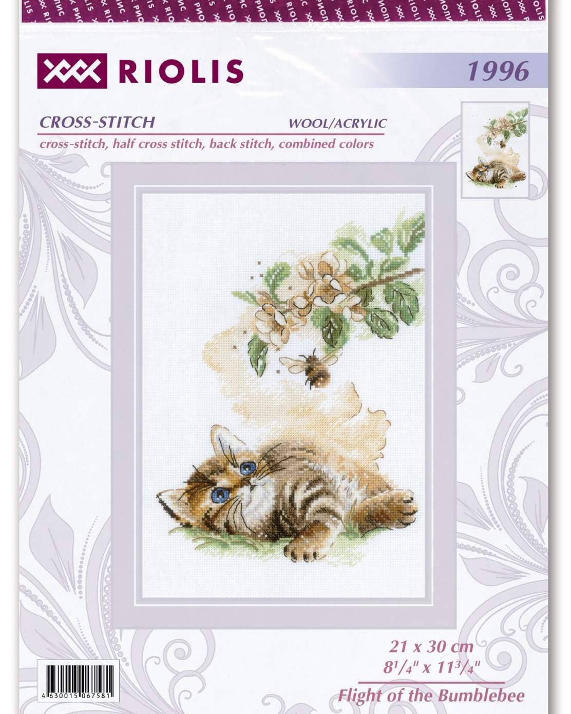 Humlebiens Flugt – RIOLIS Broderikit (21 x 30 cm)