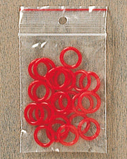 Røde Plastringe – 24 stk. (ca. 15 mm)