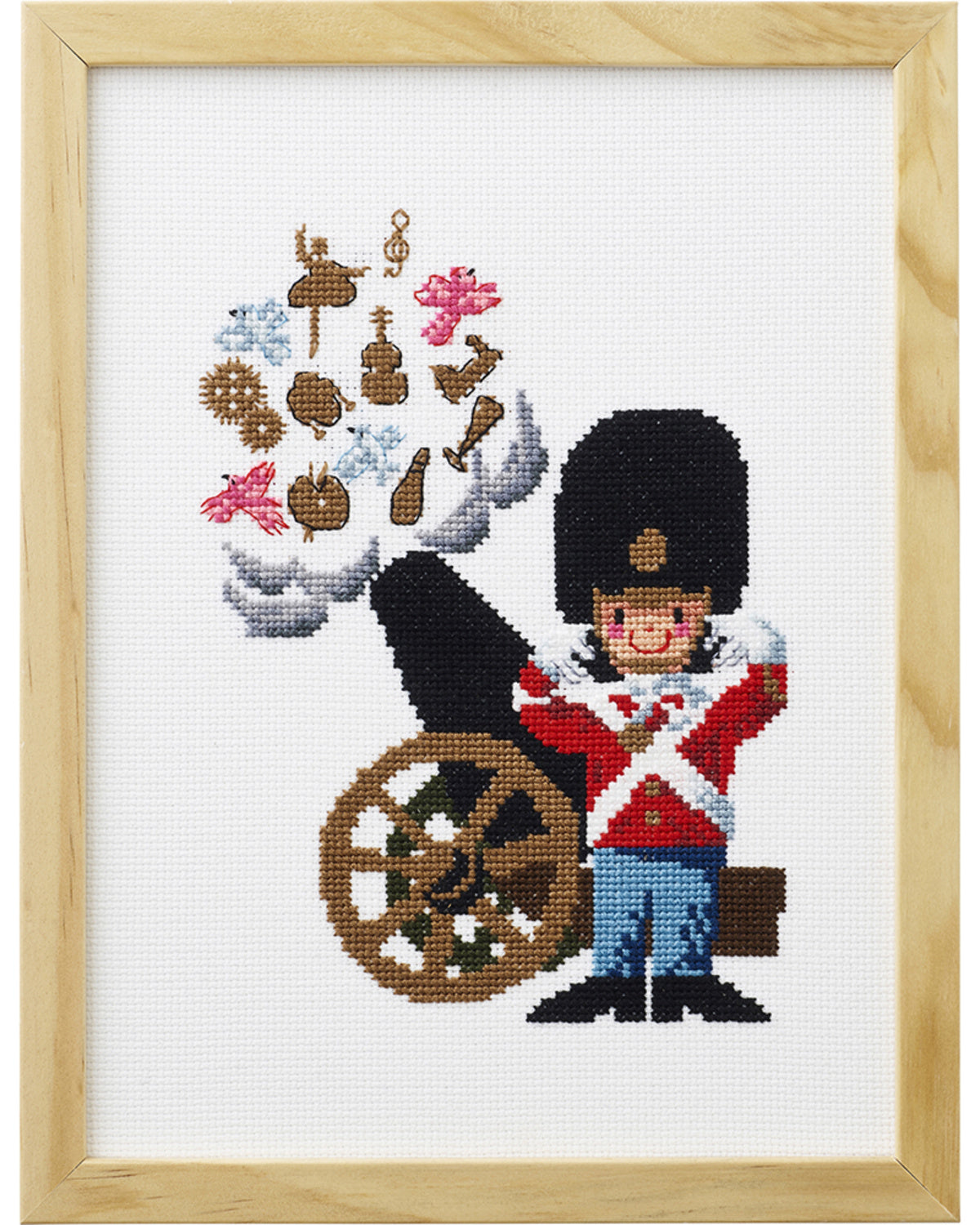 Garderen med Konfettikanon – Broderikit (18×24 cm)