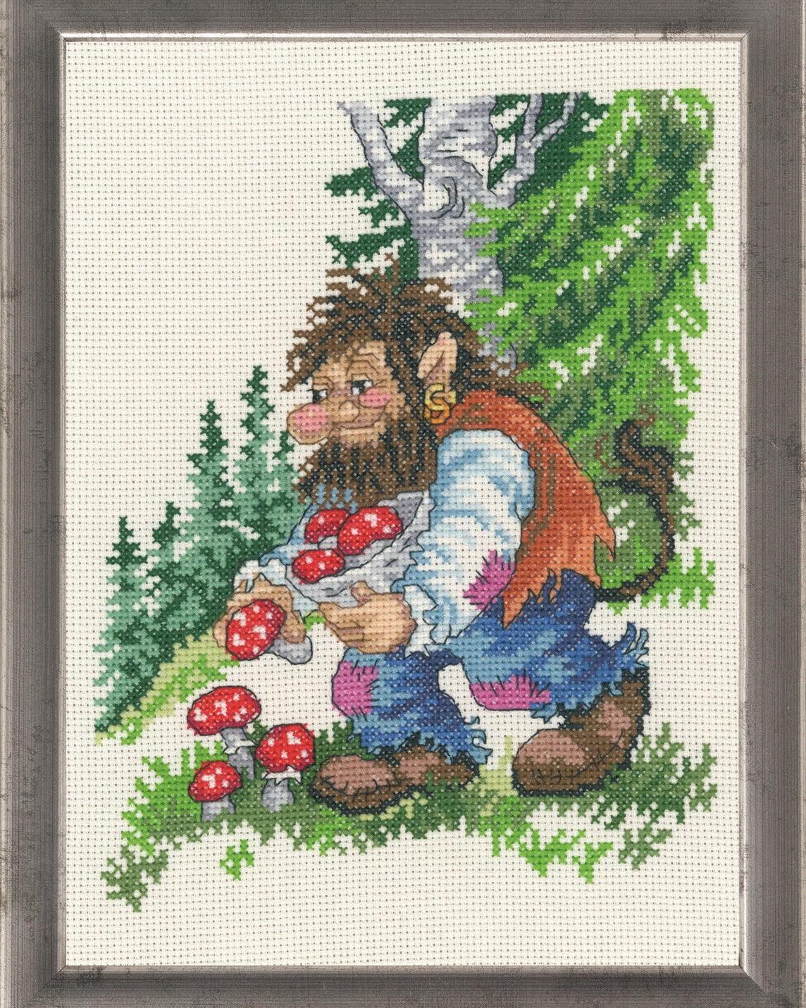 Troldefar – Broderikit (21 x 29 cm)