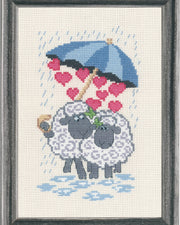 Fårekærlighed – Broderikit (15x22 cm)