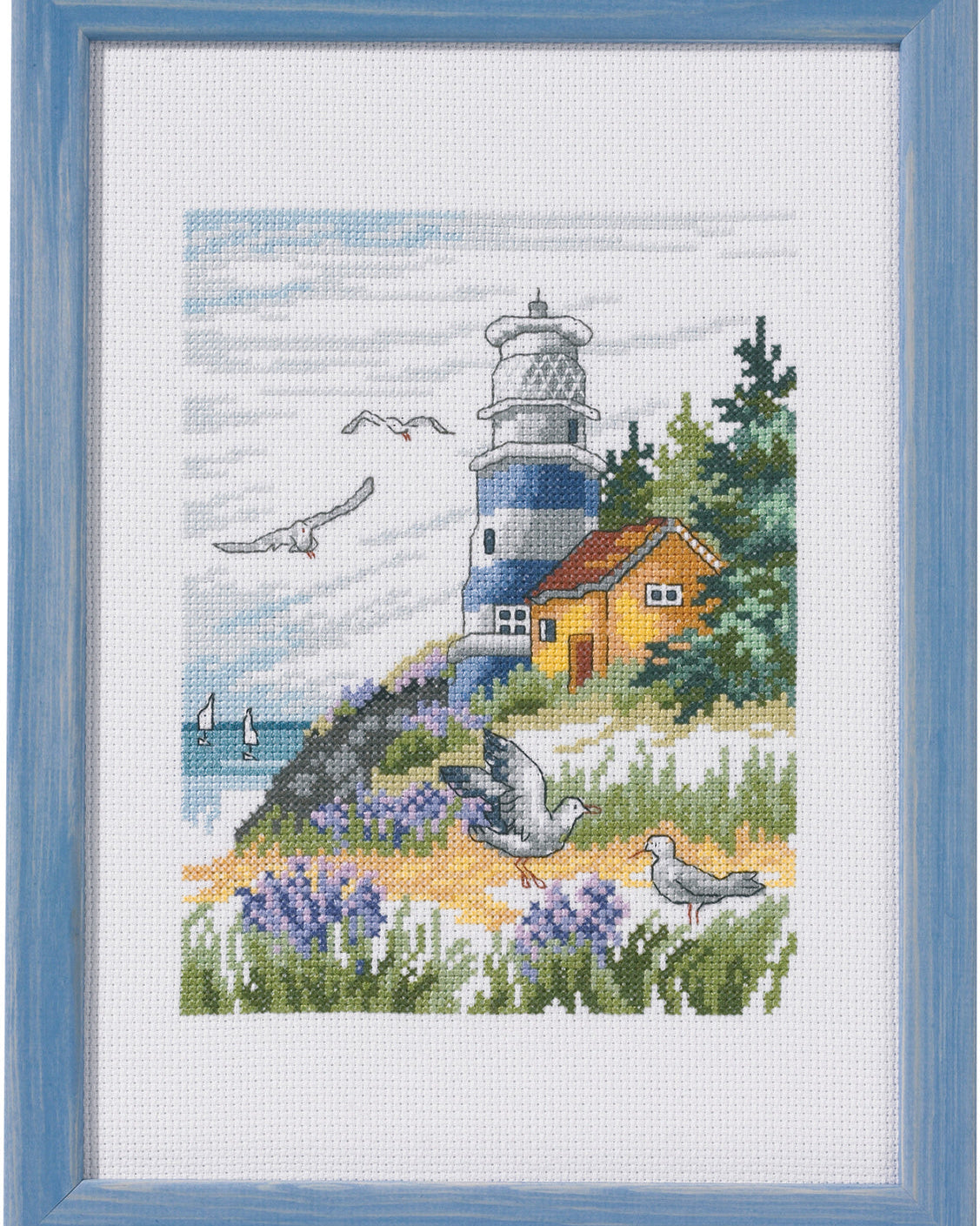 Fyrtårnet – Broderikit (20 x 28 cm)