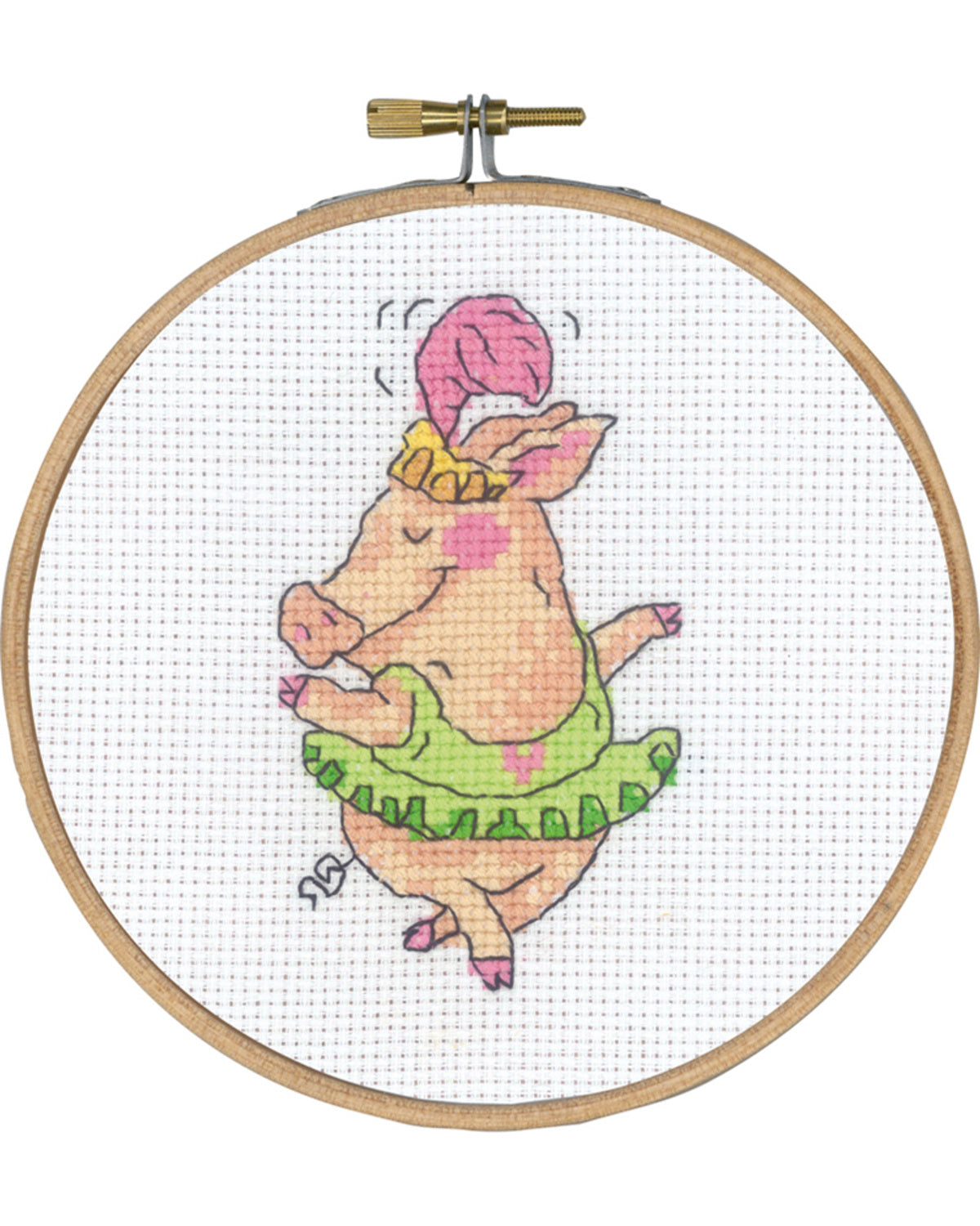 Danse Gris – Broderikit (Ø13 cm)