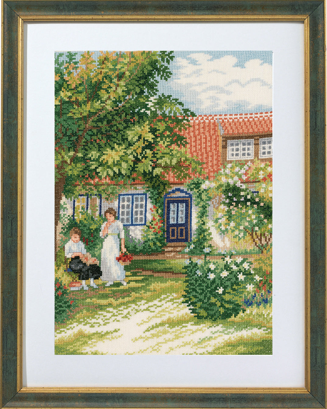 Damerne i Haven – Broderikit (31x41 cm)