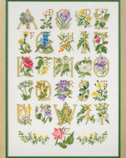 Blomster ABC – Broderikit (45 x 62 cm)
